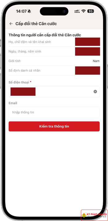 Bước 3 - Kiểm tra thông tin
