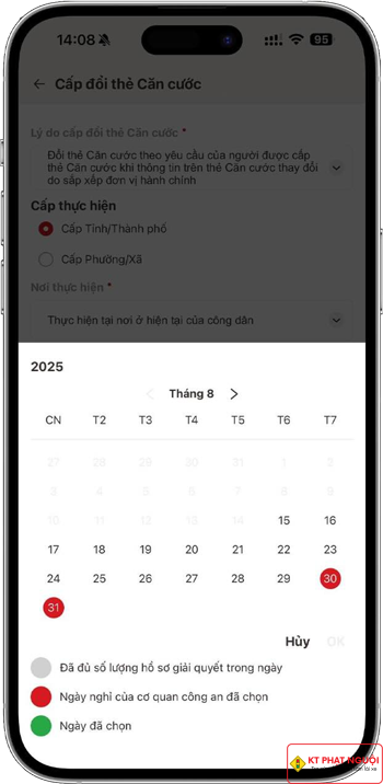 Bước 5 - Đặt lịch hẹn